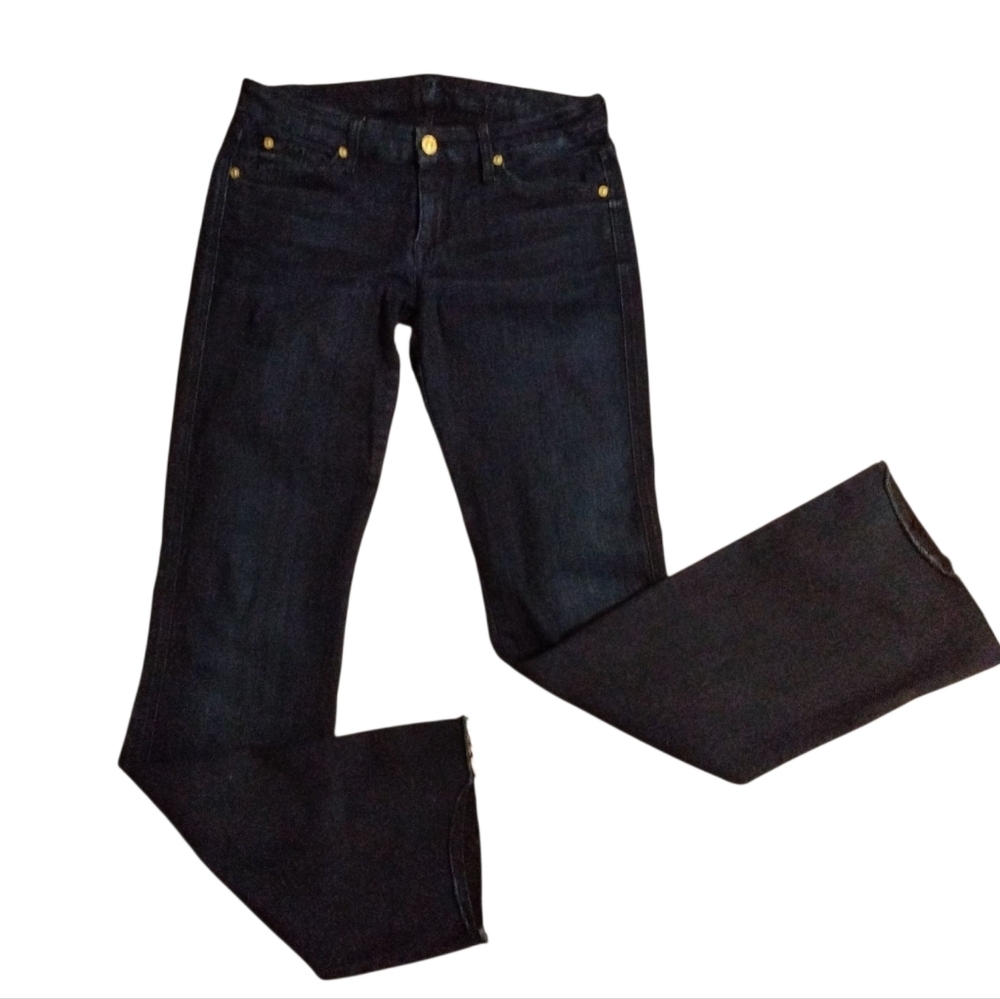 7 For All Mankind Blue Boot Cut Jeans